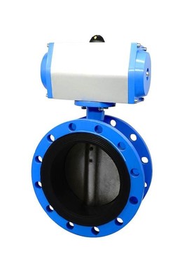 D641X-16铸铁软密封气动法兰蝶阀DN50 65 80 100 125 150 200 250