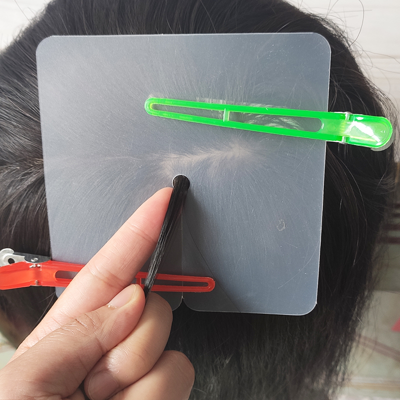 接发挡板刻度垫片塑料驳发片适合水晶线扣接辫接发大号垫片挡碎发
