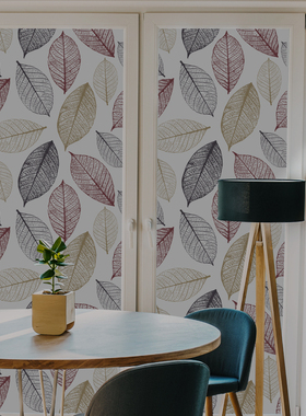 强遮光静电玻璃贴膜窗贴纸简约图案厕所卫生间阳台隔热防透不透影