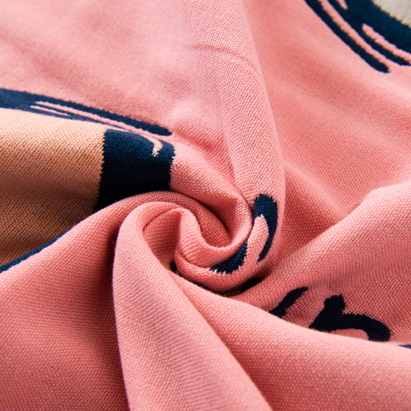 枕巾简约北欧纱布纯棉高档五层单人少女心枕套一对防滑不脱落防螨