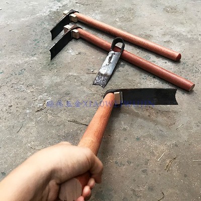 锄头挖笋挖树根采药小锄头户外除草种菜翻地老式锄头挖地农用工具