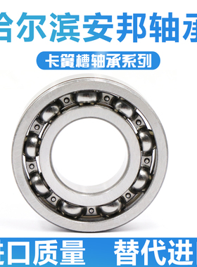 哈尔滨带卡簧槽轴承 6408 6409 6410 6411 6412 N
