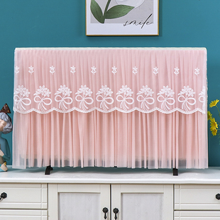 电视罩防尘罩套高档蕾丝新款 电视机罩电视套55寸65寸75寸5060英寸