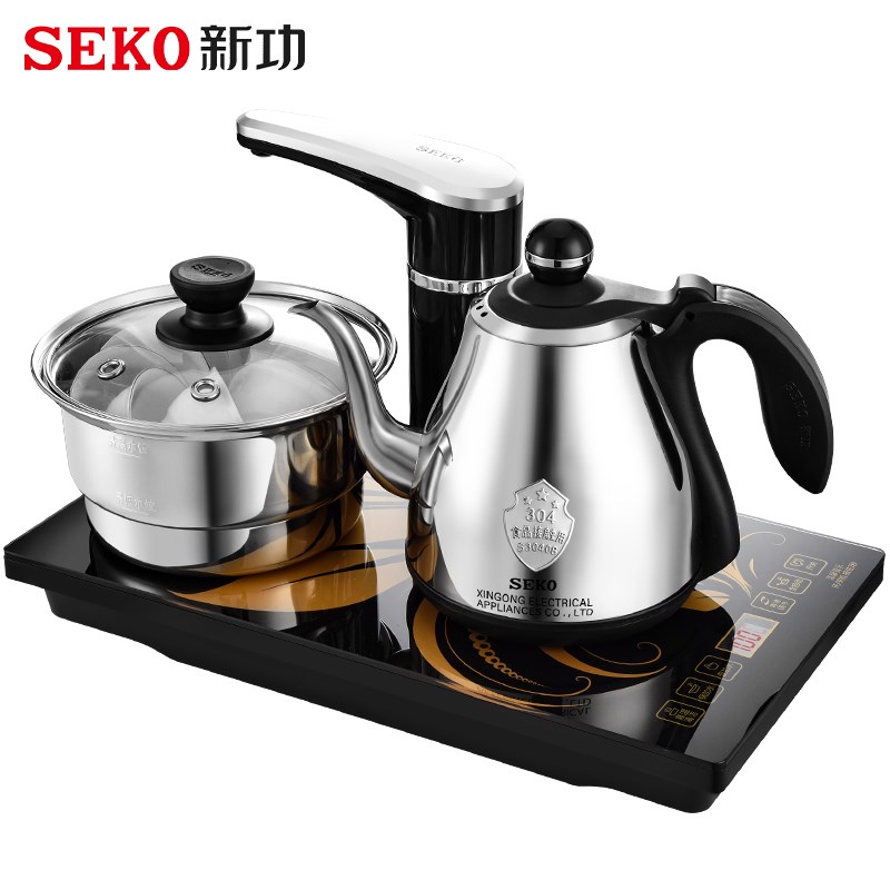 新功F90全自动上水电热烧水壶泡茶专用茶台嵌入式抽水一体茶炉F98