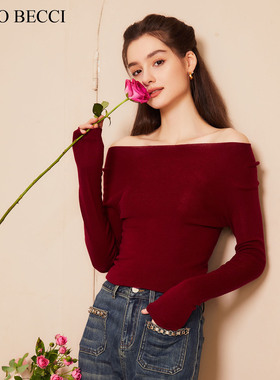 COCO BECCI【舒芙蕾】100杨子纱百搭打底衫YT24YA300021