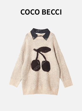 【COCO BECCI】24新款【小樱桃】慵懒风假两件毛衣YT24YW330011