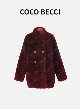 【臻品级】COCOBECCI加厚保暖100绵羊毛外套YT24YW000032