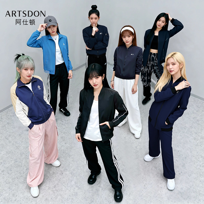 Artsdon/阿仕顿2025年女士新款时尚百搭简约纯色秋季翻领休闲夹克