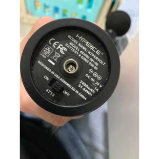 适用Hyperice24V1A充电器hypervolt肌肉筋膜放松按摩枪电源插头线