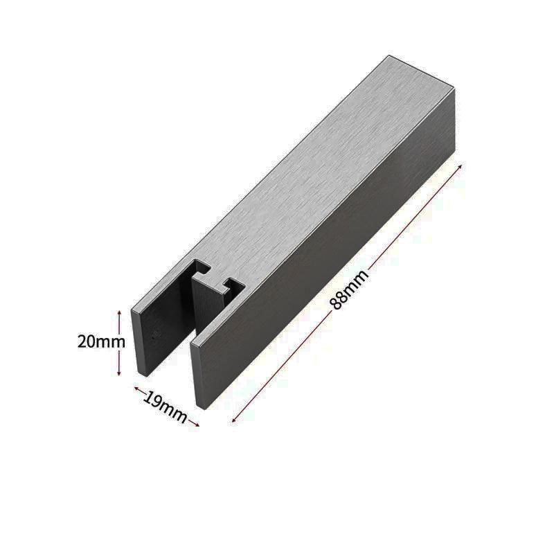 顶装挂衣杆侧装中吊超长通长衣F通高端定制开放式衣柜衣杆