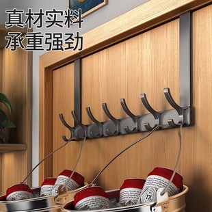 门后挂钩加长挂衣架卧室门上挂架免打孔门背式置R物收纳神器衣帽