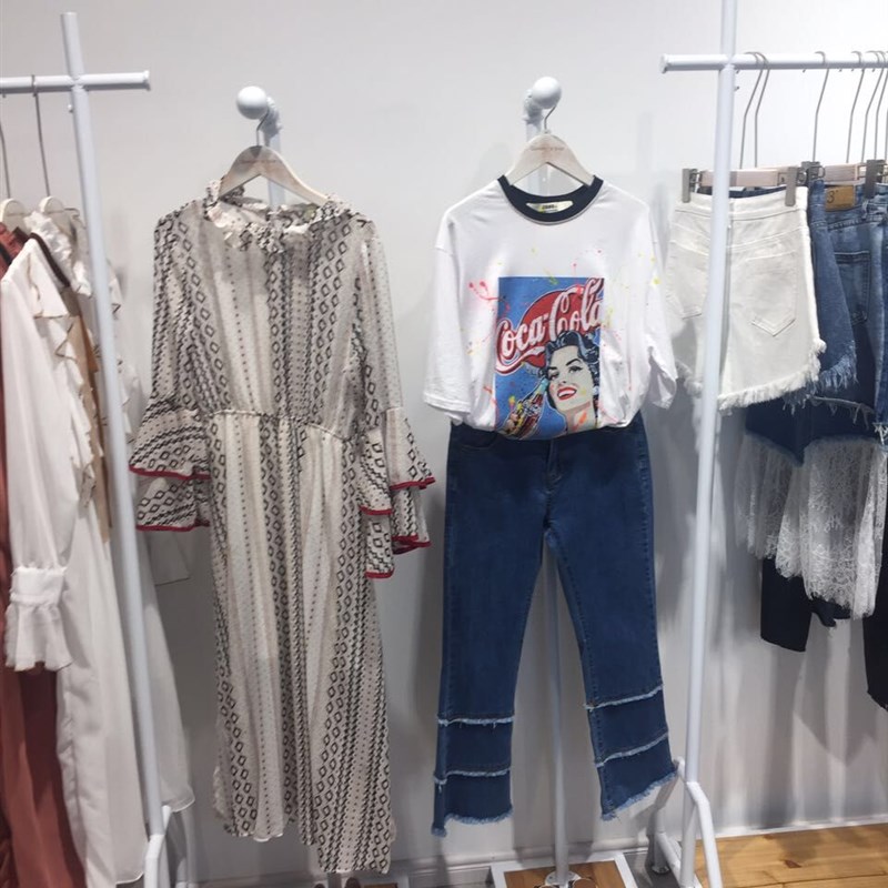 服装店橱窗展示架铁艺点挂单双挂落地挂衣L架正挂货架中岛模特道