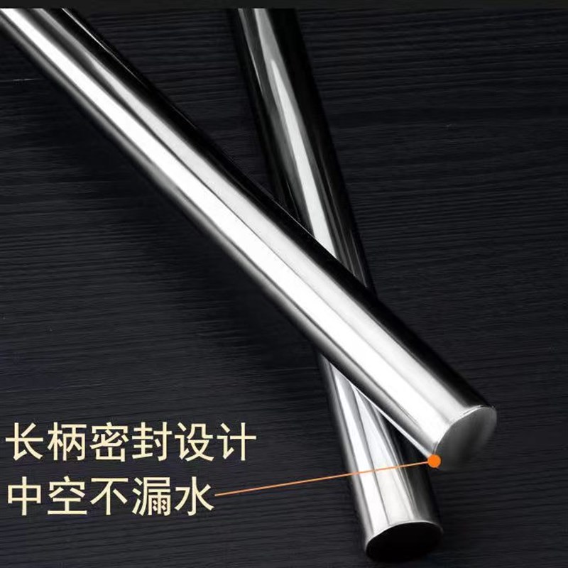 特厚201不锈钢水瓢加长柄勺子水舀F子厨房食堂打粥大汤勺汤瓢水勺