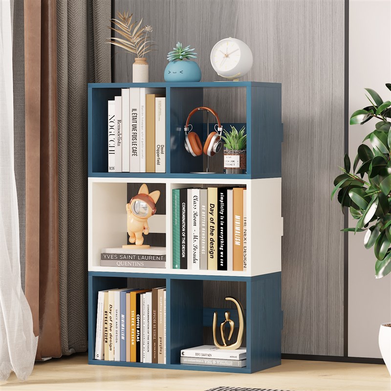 桌面书架置物架客厅卧室家用落地C组合书柜简易儿童学生储物收纳