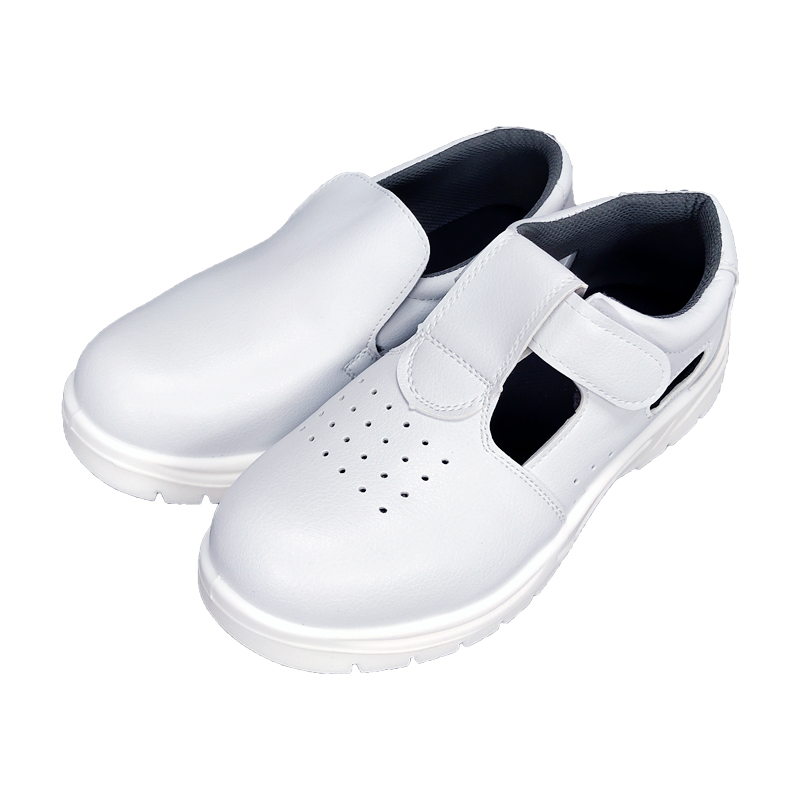 防静电安全鞋白i色钢包头劳保防砸刺穿防滑男女无尘洁净车间工作