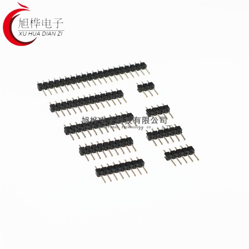 2.54aMM 单排针1*2P3P4P5P6P7P8P9P10P12P20P~40P 单排直针 铜针