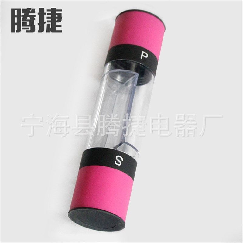 家用式手动胡椒研磨器双头塑料研磨瓶餐厅海盐陶W瓷磨芯调料瓶