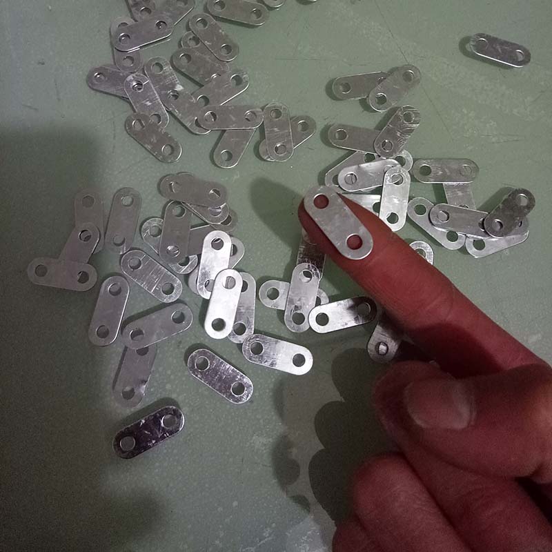 五金角码连接件一字直铁片连接码发光G字安装脚固定耳朵不锈钢配