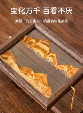 简约现代高档沙漏流沙画r摆件玄关酒柜电视柜家居装饰品送乔迁礼