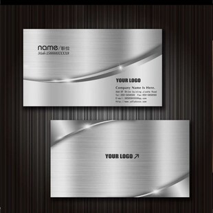 名片制作印刷 定制土豪金设计拉丝类金属高档O金银色仿凹凸Q00 包邮