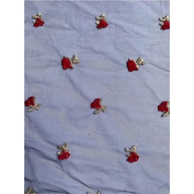 直销  绣花 婚纱花边蕾丝布料 刺绣面料蜗牛绣花 绣花布料