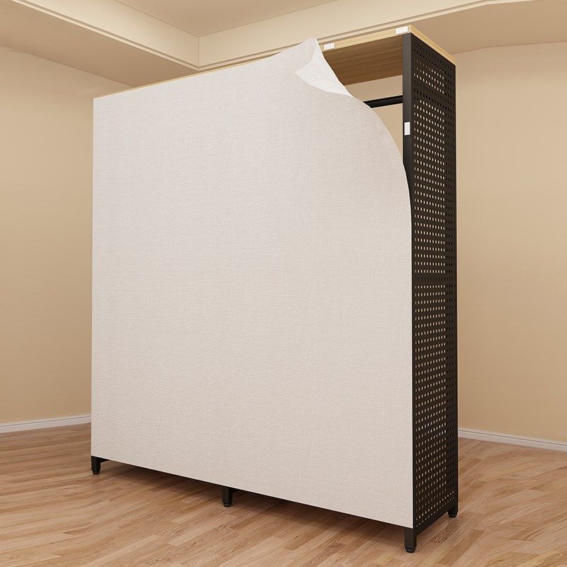 洞洞板衣b帽架步入式衣柜落地卧室挂衣架开放式带防尘帘置物架衣,住宅家具,衣帽架,淘宝优惠券,粉丝福利购,淘宝优惠卷