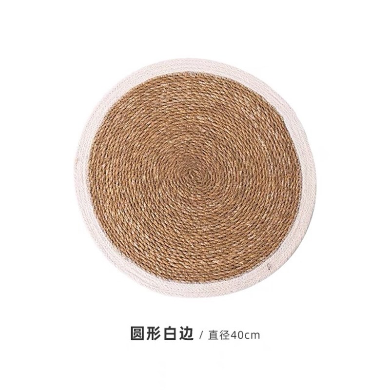 藤编纪隔热垫餐桌垫防烫家用茶杯垫壶垫盘垫锅垫耐热包Z边餐垫极