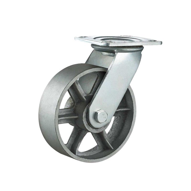 重型4寸5寸6寸8寸实心铸铁全铁轮耐高温万向轮烤箱W烤炉轮子轱辘