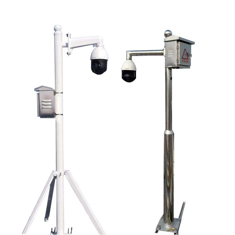 监控立杆彩钢瓦2米2.5米3米3.5米4米小区不P锈钢立柱道路八角立杆