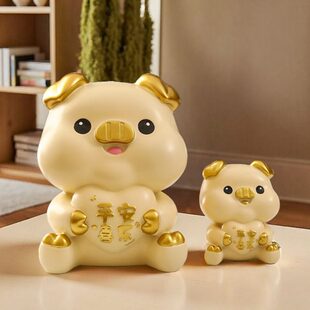 孩只进存钱罐2025金猪存储蓄罐网红可女孩生出可肖不儿童男新款取