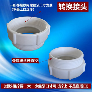 厨房水槽下水管接头内螺纹45mm转58mm外螺纹变径30/32mm内径软管