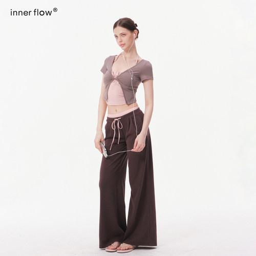 INNERFLOW Soft Daily 舒适裸肤感吊带+开衫+裤子休闲瑜伽套装女
