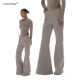 型好拖地喇叭裤 INNERFLOW 长裤 显瘦版 春季 休闲风百搭浅灰色运动裤