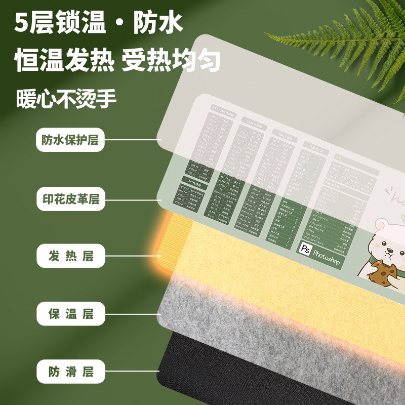 【下单立减】新暖手鼠标垫写作不冻手环保异味