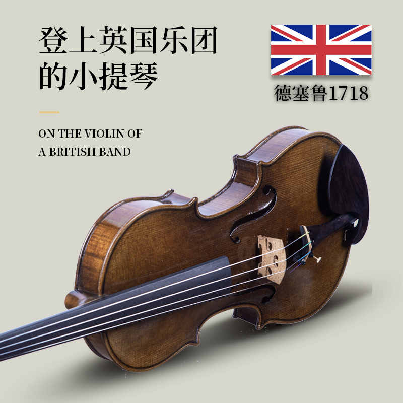 Disero德塞鲁1726欧料纯手工小提琴专业演奏乐团演出考级独板虎纹