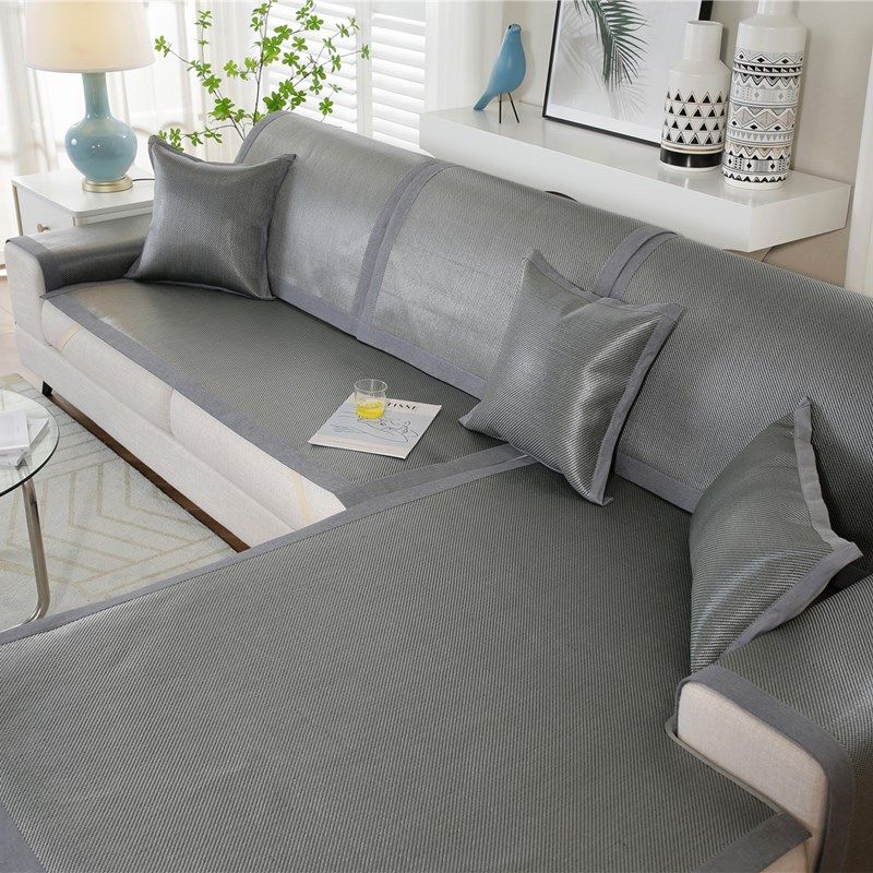 沙发垫夏季冰丝凉席竹藤席坐垫子夏天款布艺滑四级沙发罩可定做,居家布艺,沙发垫,淘宝优惠券,粉丝福利购,淘宝优惠卷