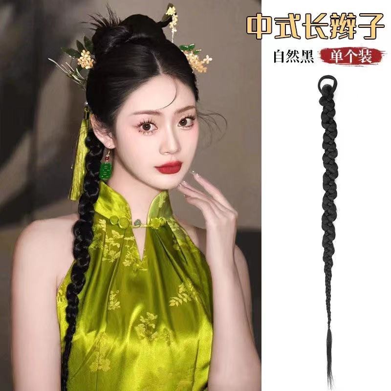 新中式假发辫子女麻花辫长辫子增发量神器编发发束头饰