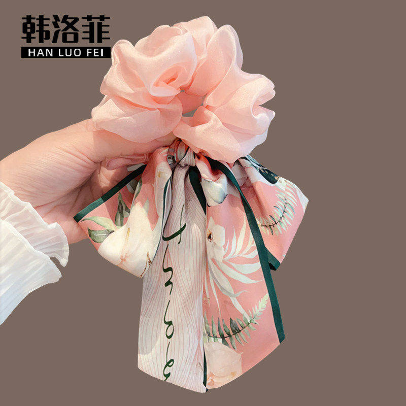 蝴蝶结发带女2026新款飘带头绳大肠发圈高级感扎头发皮筋发饰发绳