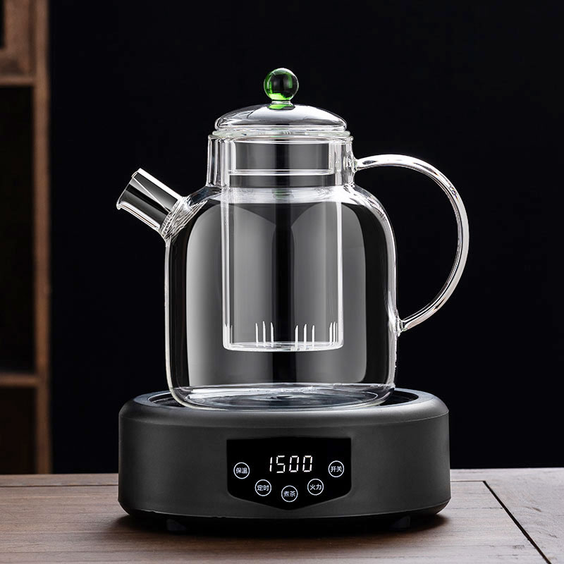 加厚全玻璃大容量养生壶电陶炉家用煮茶炉花茶煮茶烧水壶茶器套装