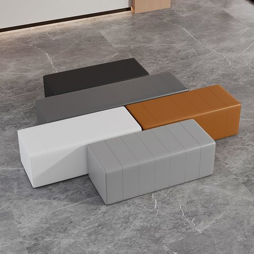 换鞋凳小沙发机构软包长条皮凳商场布置休息区沙发凳健身房长凳子