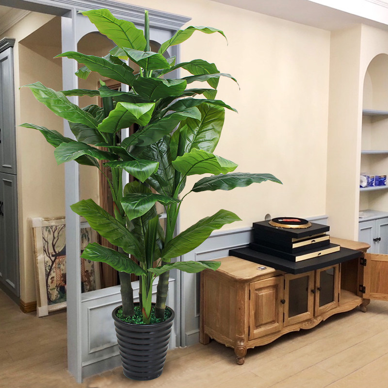 仿真植物假盆栽室内装饰大型塑料假花仿生绿植假树客厅造景芭蕉树