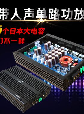 金针菇汽车音响带人声D类单路功放推车载家用无源炮专用改装低音
