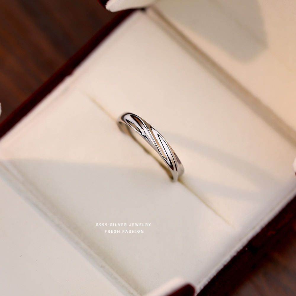 共渡爱河s999纯银戒指