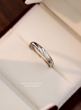 共渡爱河s999纯银戒指