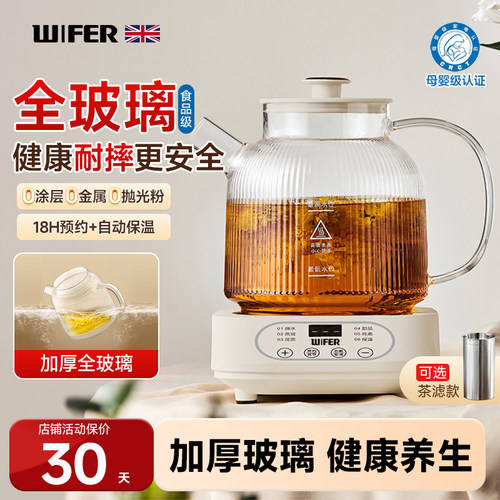 德国捷行全玻璃恒温壶