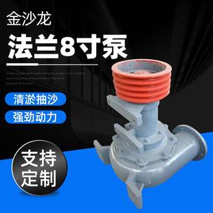 法兰8寸泵抽沙泵水库抽沙水泵清淤泵高铬合金吸沙泵8寸泥沙泵