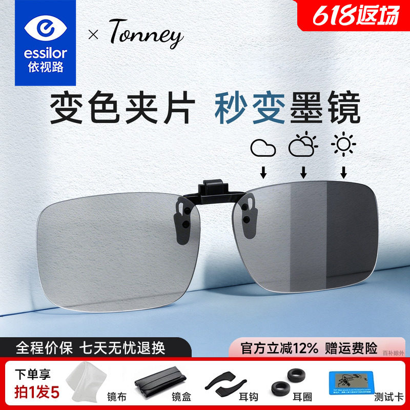 依视路Tonney超轻日夜两用变色片