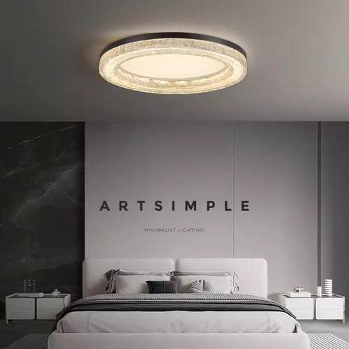 全铜树脂房间卧室灯主卧2025新款中山灯具意式年轻人卧室吸顶灯