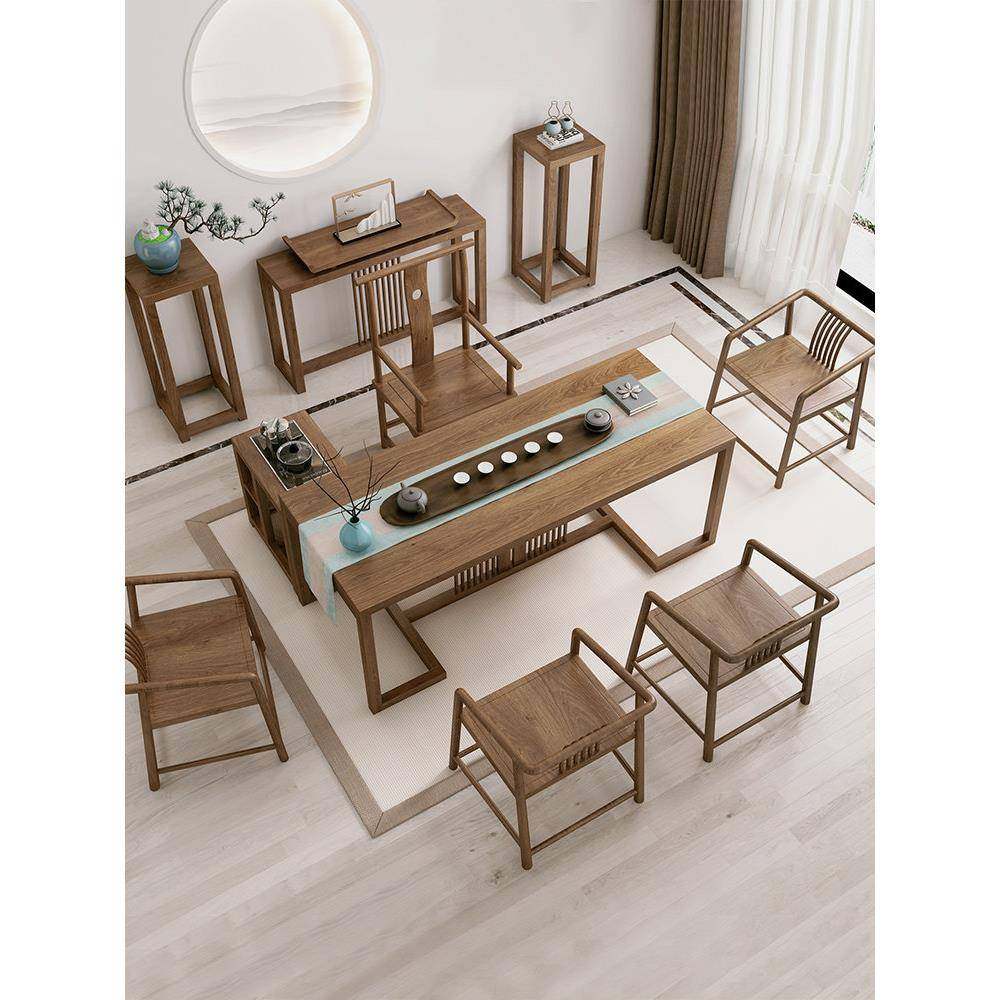 实木茶桌椅组合简约家用客厅喝茶现代办公室茶台新中式功夫泡茶桌,住宅家具,茶几,淘宝优惠券,粉丝福利购,淘宝优惠卷