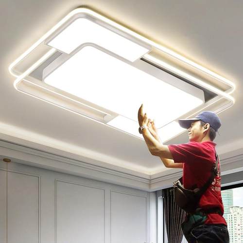 2025新款客厅灯吸顶现代简约大气中山客厅灯卧室组合套餐吊灯具大